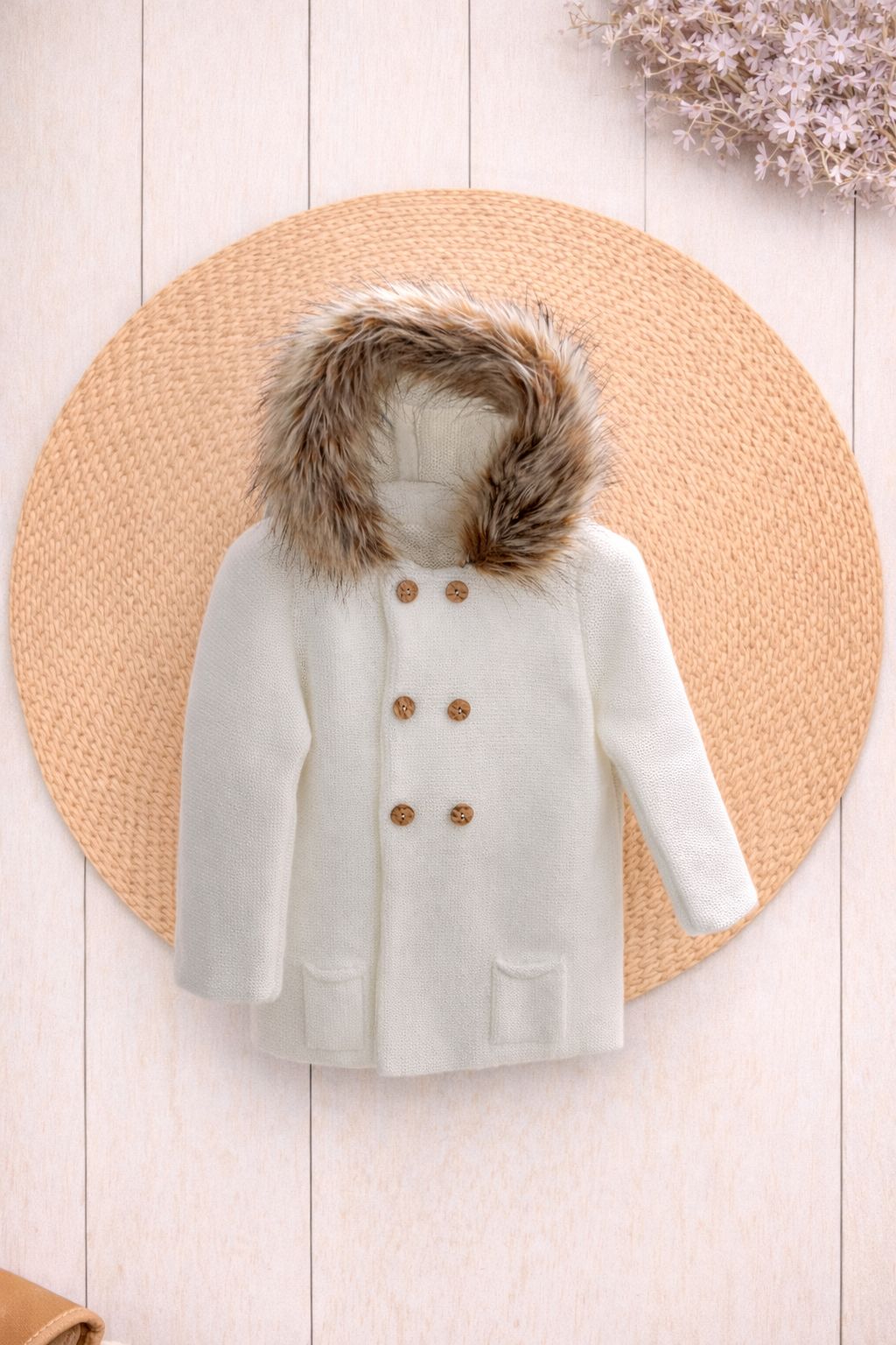 Abrigo en punto doble