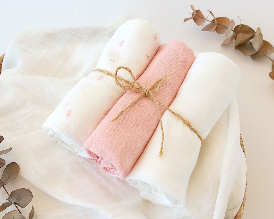 Pack 3 muselinas bambu