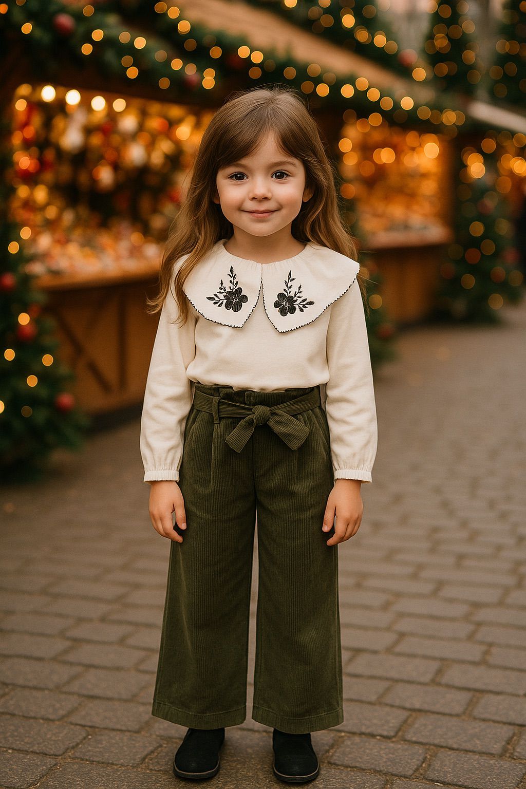 Conjunto bordado palazzo