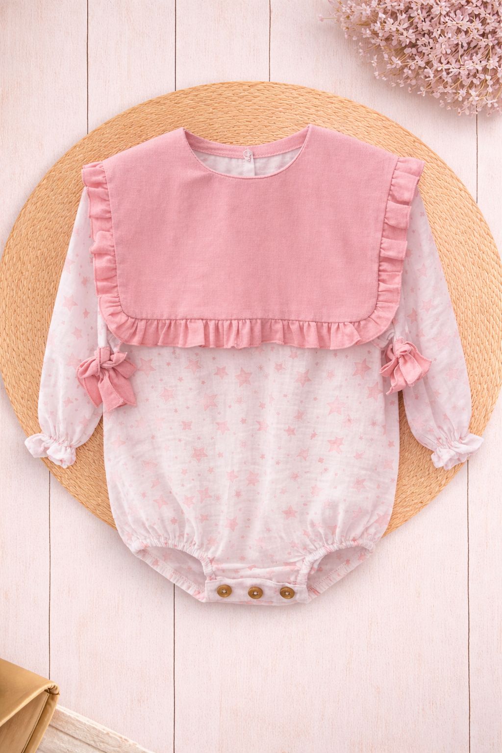 Pelele estrellas baberola